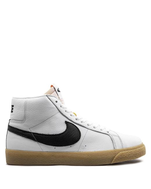 Nike Sb Zoom Blazer Mid Sneakers in White for Men - Lyst