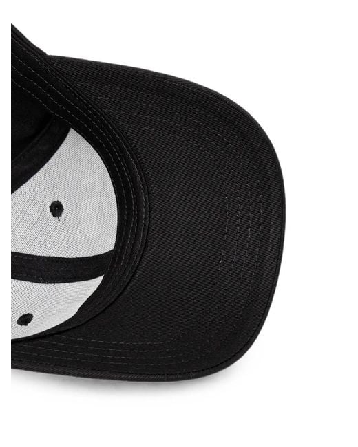 Les Deux Black Embroidered Baseball Cap for men