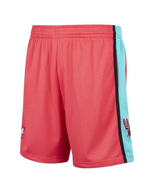 Mitchell & Ness Red X Nba 1998 San Antonio Spurs Shorts for men