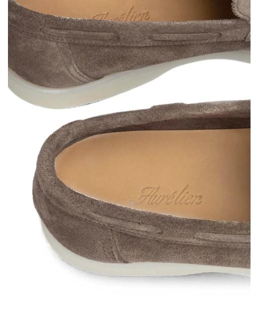Aurélien Gray Yacht Suede Loafers for men