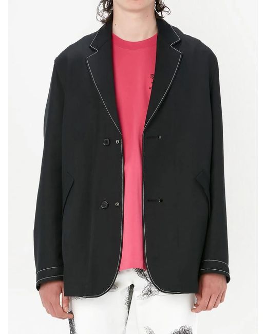 J.W. Anderson Black Reversible Single-Breasted Blazer
