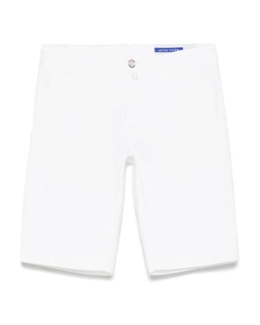 メンズ Jacob Cohen Bob ショートパンツ White