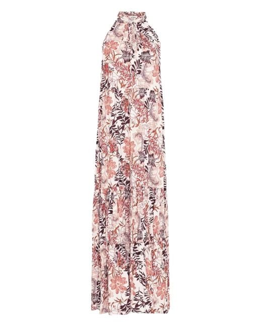Amir Slama Pink Floral-Print Dress