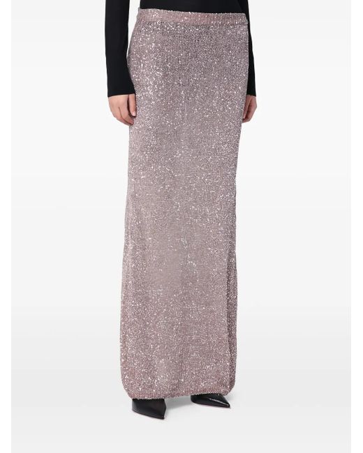 Balenciaga グリッタースカート Brown