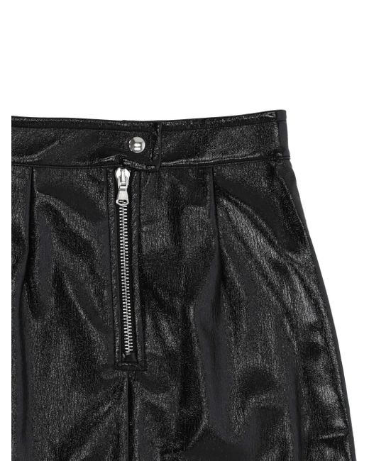 Fiorucci Black Logo-Embroidered Mini Skirt