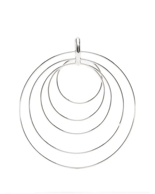 Panconesi White Serpent Hoop Earings