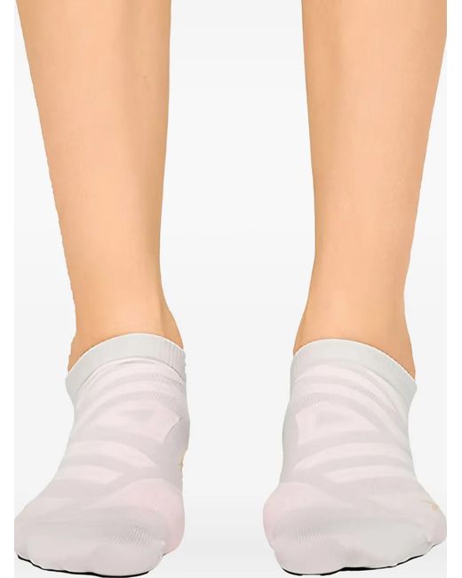 On Shoes White Low-Top Performance Socks for men