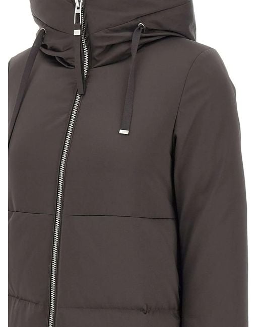 DUNO Gray Hooded Zip-Fastening Coat