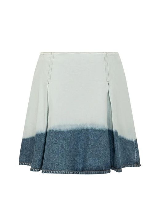 Marni Blue Dip-Dye Skirt