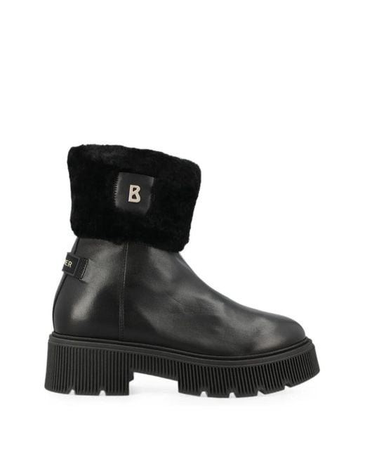 Bogner Black Turin 6 Logo-Plaque Ankle Boots