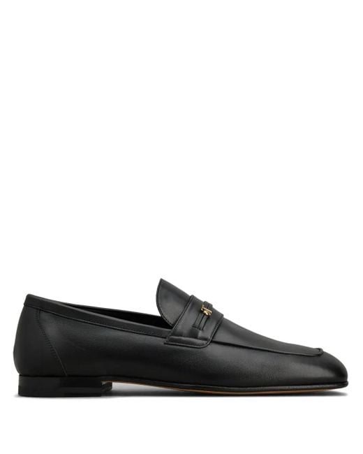 Mocassini Con Applicazione Logo di Tod's in Black da Uomo
