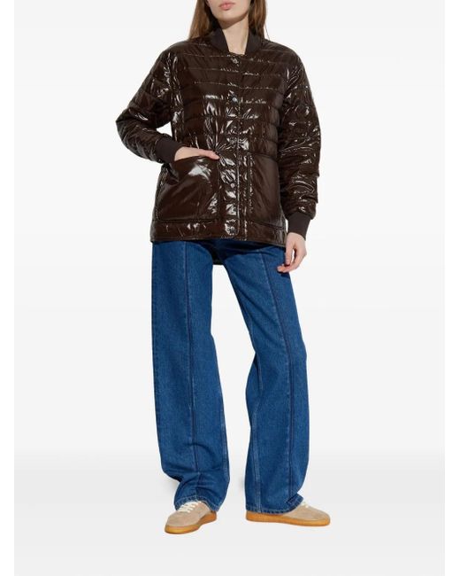 Moose Knuckles Brown Quilted Pocket Jacket
