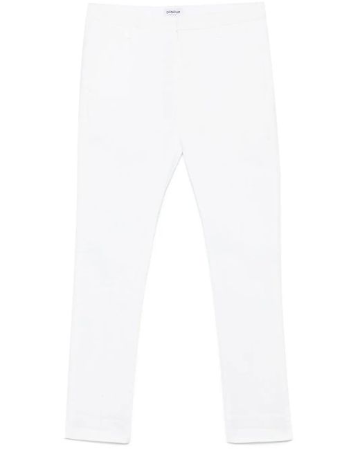 Dondup White Gaubert Chinos for men