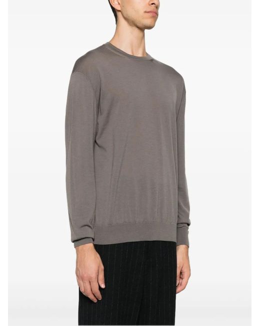 D4.0 Gray Wool Sweater for men