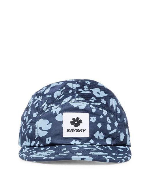 Saysky Blue Combat Floral-Print Cap