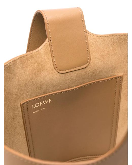 Loewe White Medium Pebble Leather Bag