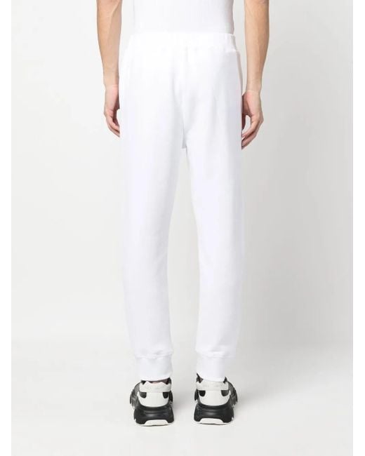 DSquared² White Icon Logo-Print Track Pants for men