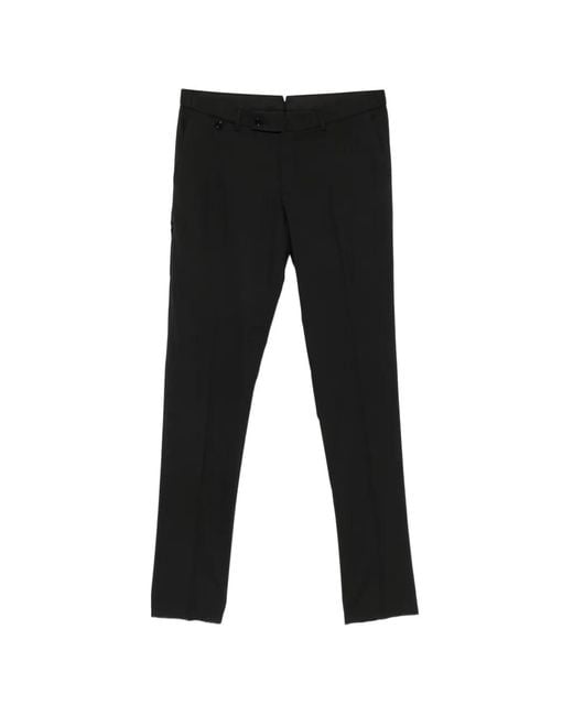 PT Torino Black Belt-Loopsw Trousers for men