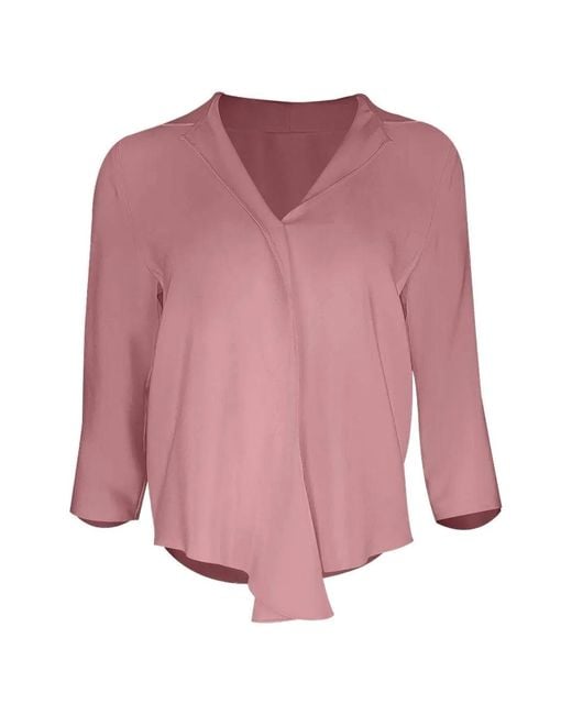 Peter Cohen Pink Blouse Frolic À Design Drapé