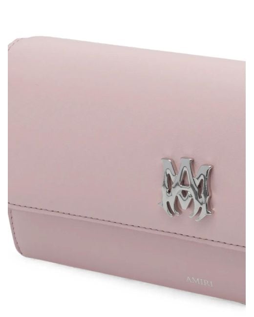 Amiri Pink Ma Leather Clutch Bag