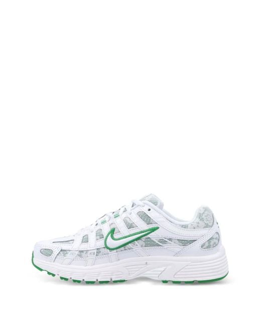 Nike White P-6000 Patterned Sneakers