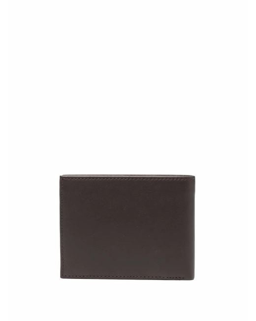 Tommy Hilfiger Brown Logo-Patch Leather Wallet for men