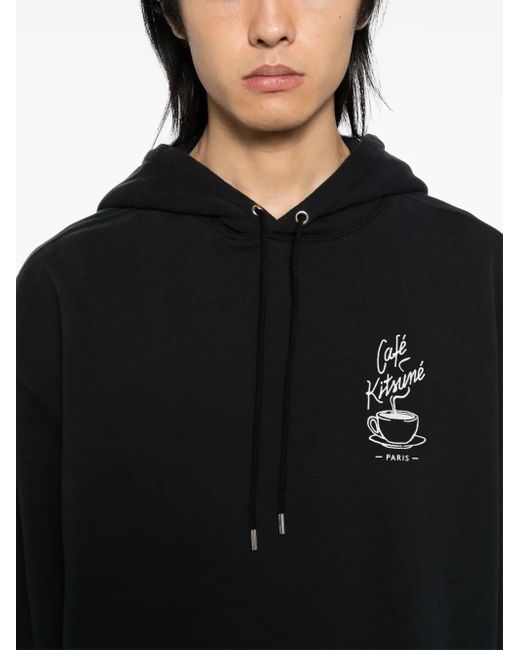 Café Kitsuné Black Coffee Cup Hoodie for men