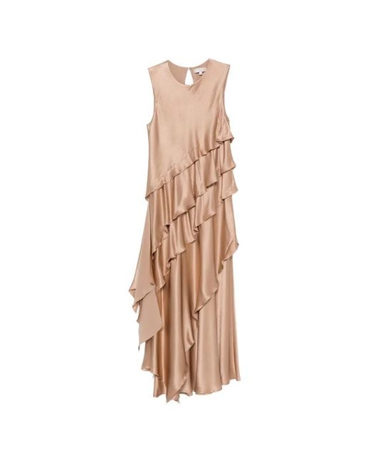 Antonelli White Ruffled Dress