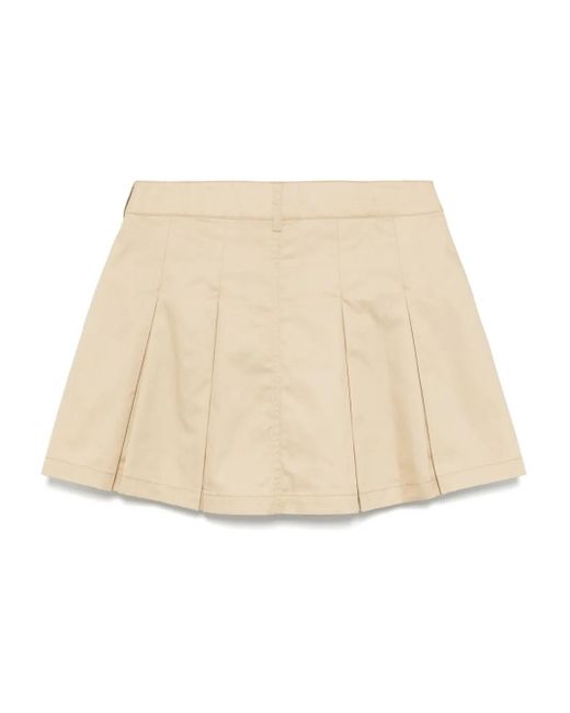 Chocoolate Natural Pleated Skirt