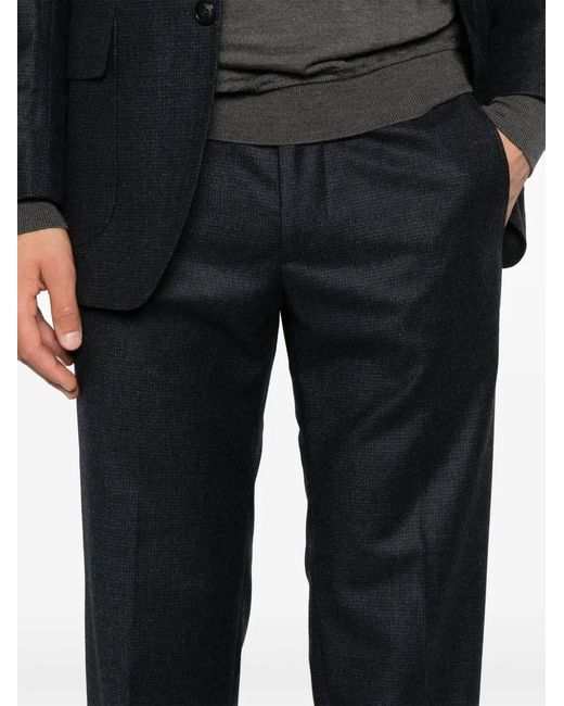 Kiton Black Checkered Suit for men