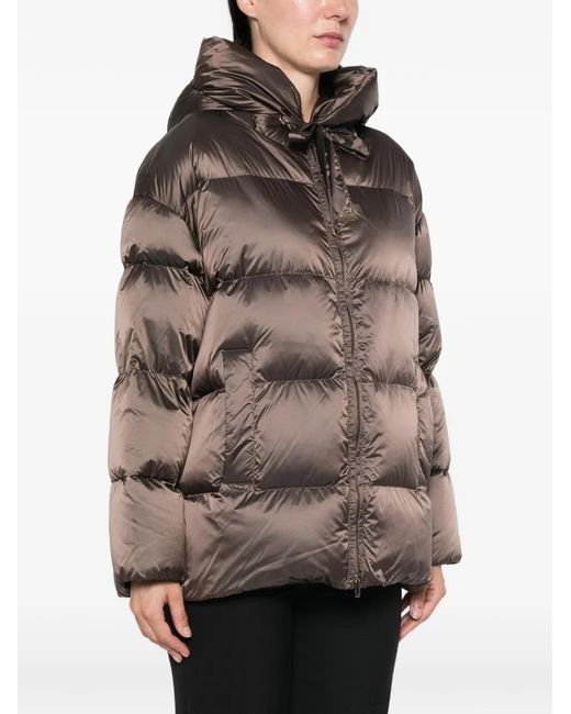 Max Mara Brown Mtnerine Padded Coat