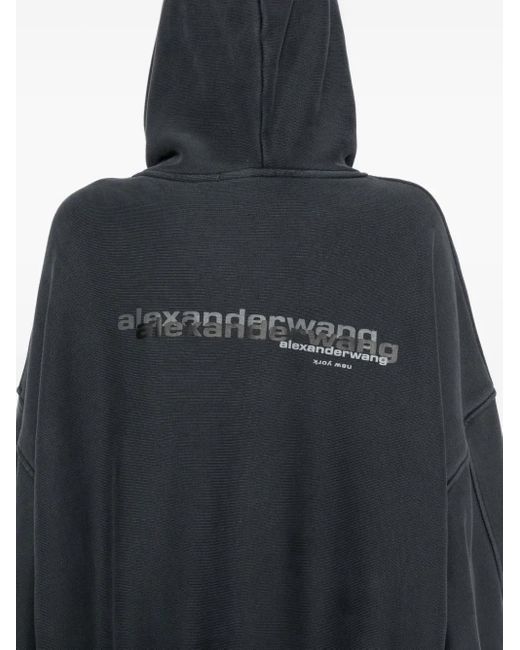 Alexander Wang Hoodie Met Logoprint in het Black