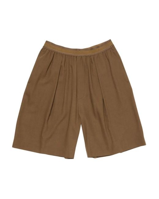 メンズ Acne ワイド ショートパンツ Brown