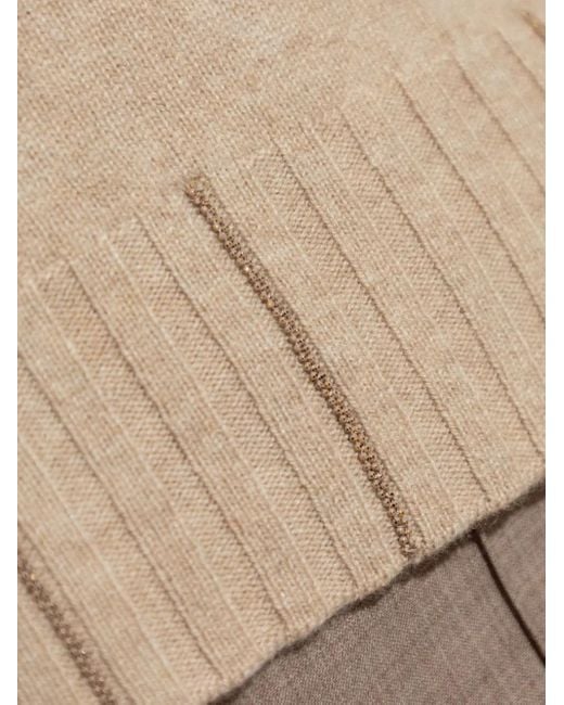 Fabiana Filippi Natural Monili-Embellished Sweater