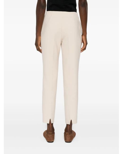 ROSSO35 White Plisseehose mit geradem Schnitt