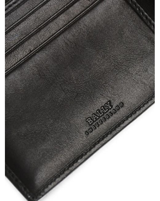 Bally Black Contrast-Band Leather Wallet