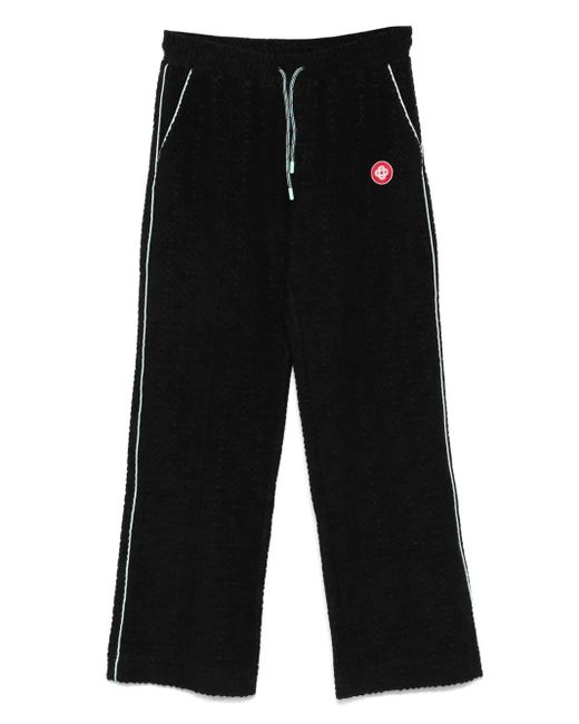 Casablanca Broek Met Geborduurd Logo in het Black voor heren