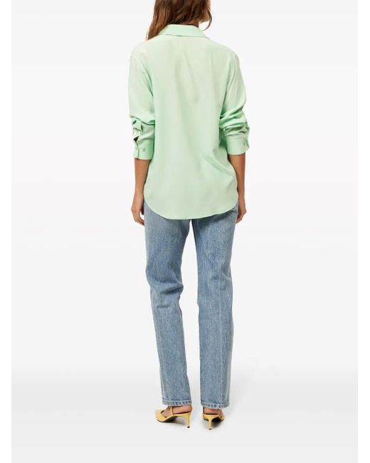 Equipment Essential Zijden Blouse in het Green