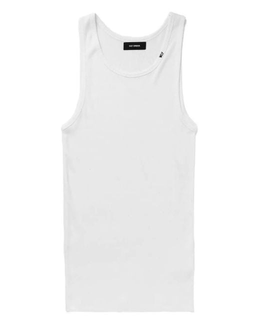 Willy Chavarria Top Met Geborduurd Logo in het White voor heren
