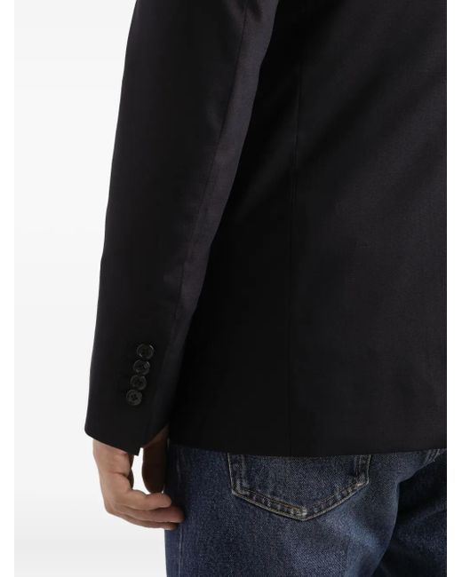 Dolce & Gabbana Doppelreihiger Blazer Mit Wappendetail in Black für Herren