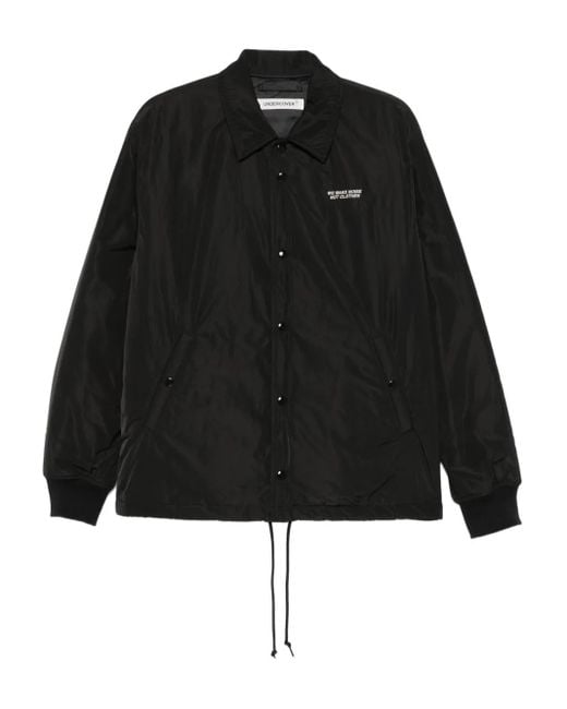 Undercover Black Press-Stud Fastening Jacket for men