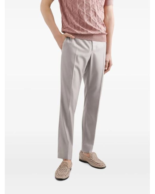 Dolce & Gabbana Gray Deconstructed Double-Breasted Wool And Silk Suit for men