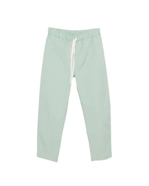 Semicouture Green Drawstring-Waistband Trousers