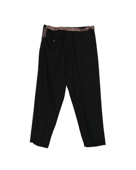 Magliano People's Chic Release Paisley-Print Trousers in Black for