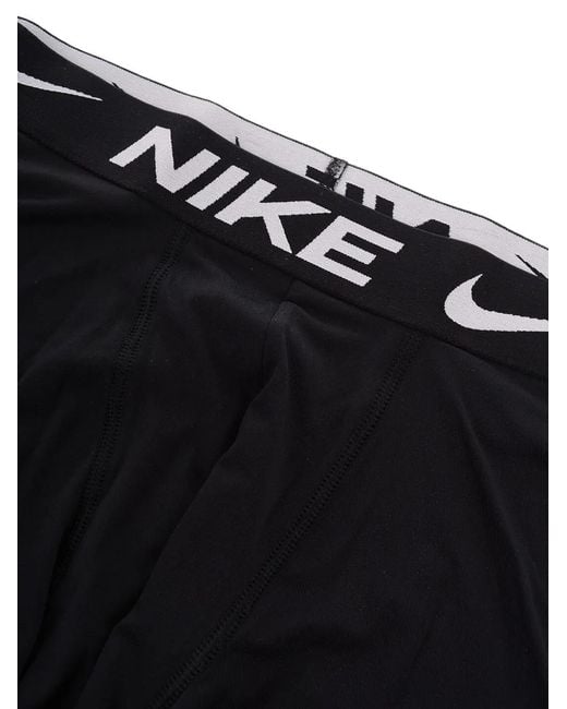 Nike Black Dri-Fit Logo-Waistband Boxers for men
