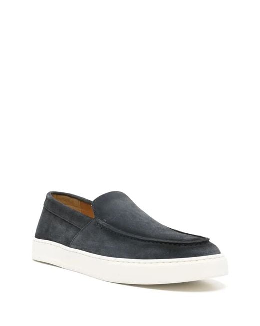 Doucal's White Suede Loafers for men