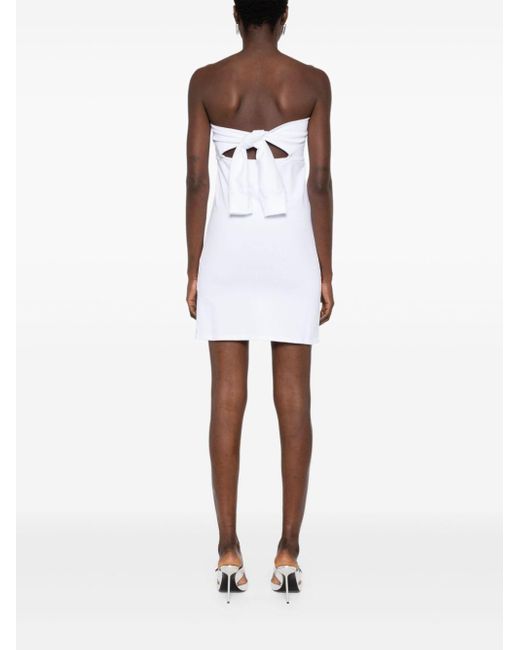 all in White Allina-print Mini Dress