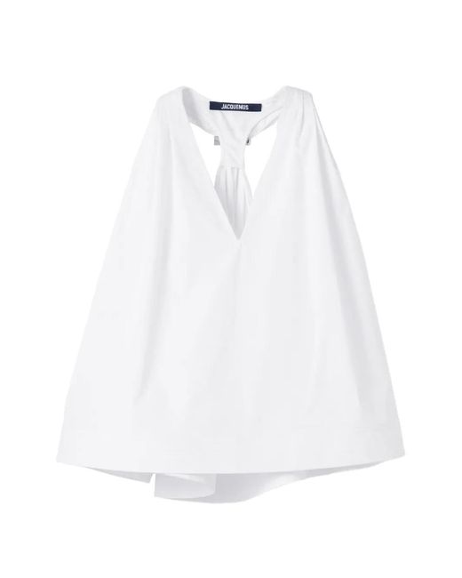 Jacquemus White The Norma Trapeze Top