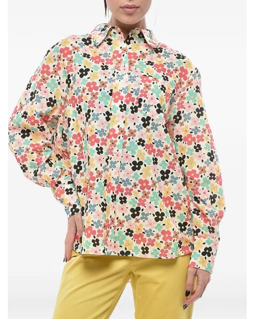 Ines De La Fressange Paris Natural Maureen Floral-Print Blouse