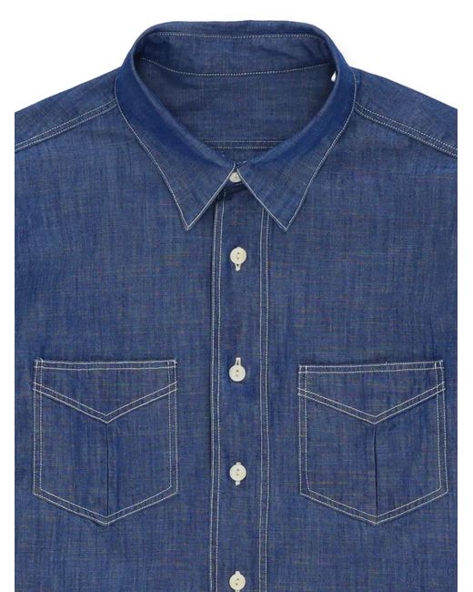 Fortela Blue Osumi Chambray Shirt for men